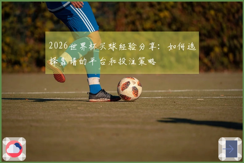 2026世界杯买球经验分享：如何选择靠谱的平台和投注策略